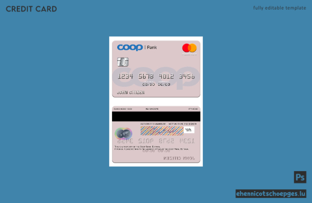 Estonia Coop Pank Mastercard Beispielvorschau